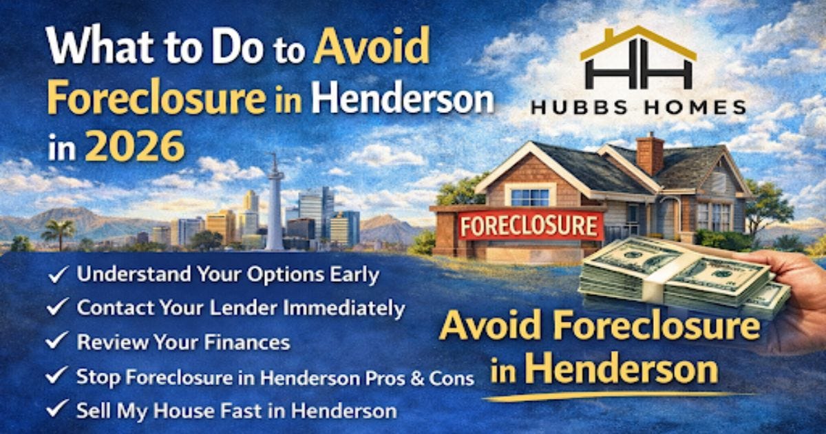 What to Do to Avoid Foreclosure in Henderson in 2026?