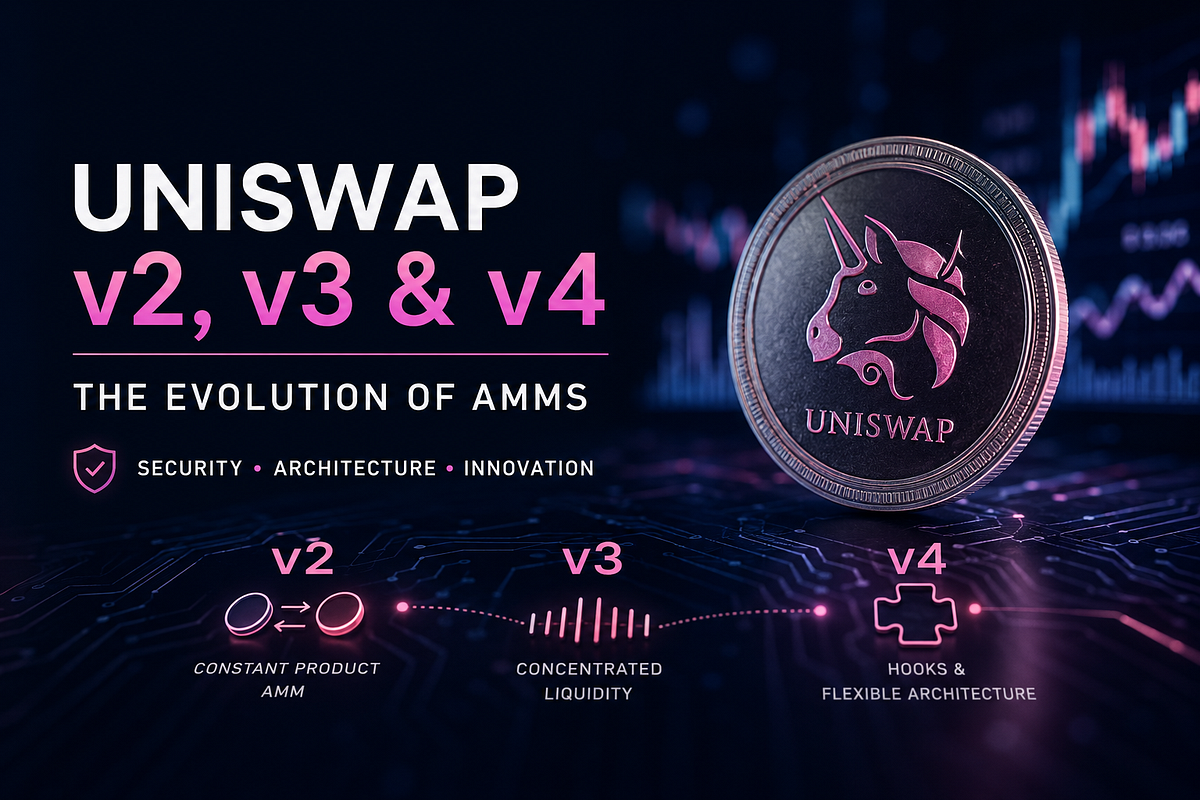 Uniswap v2, v3, and v4: A Security Engineer's Guide to the Evolution of  AMMs | by Yaghoub Adelzadeh | Jun, 2026 | Medium