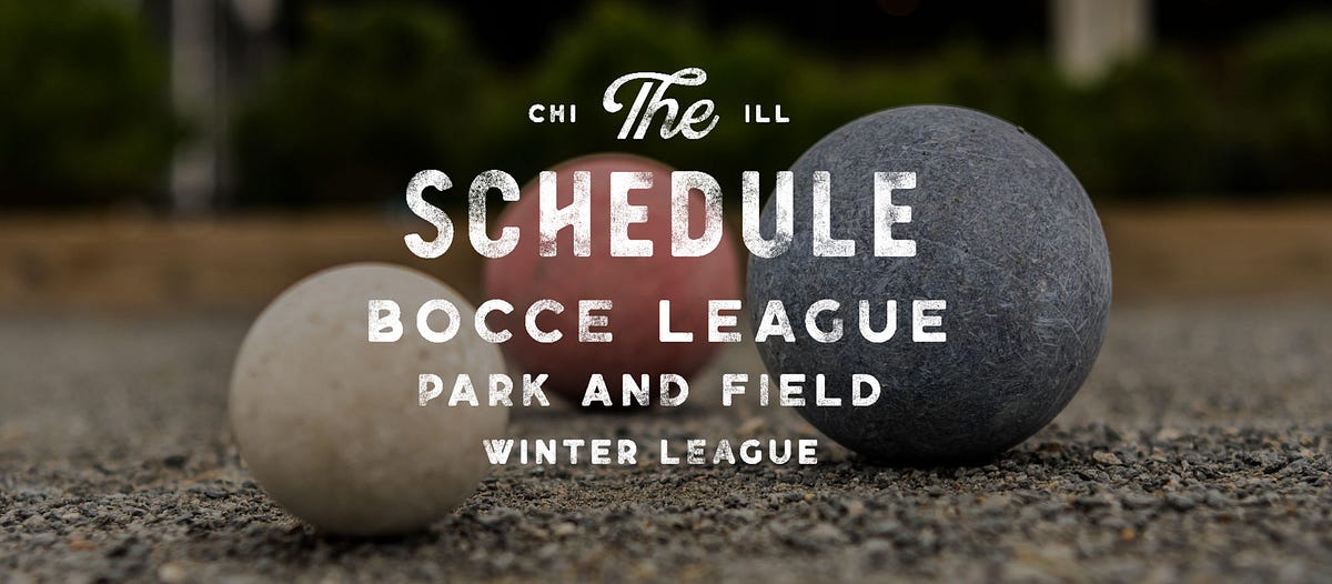 Bocce Schedule. MatchUps For 1/26 Game Day by Kevin M Medium