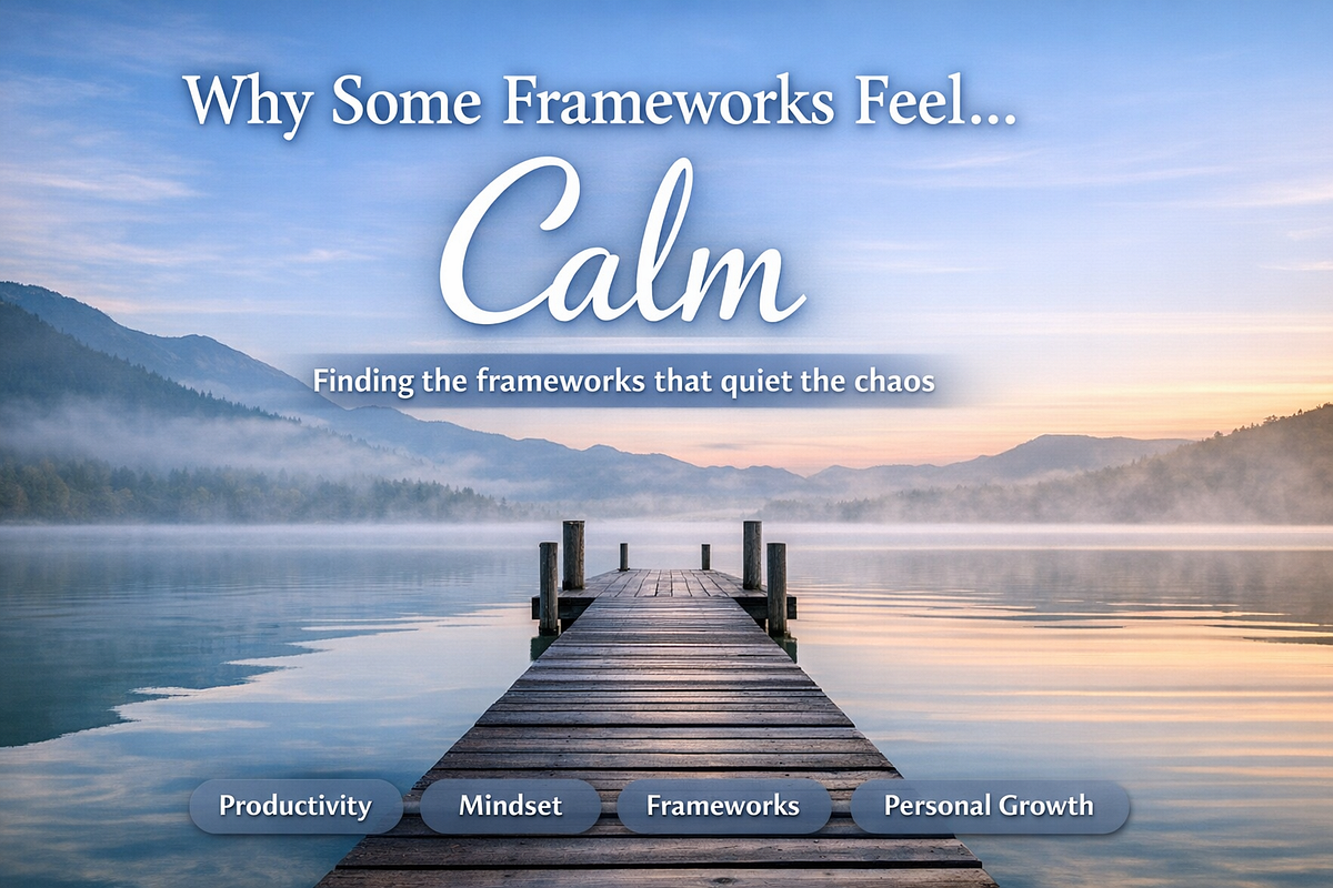 Why Some Frameworks Feel… Calm. There’s a subtle feeling when you pick ...