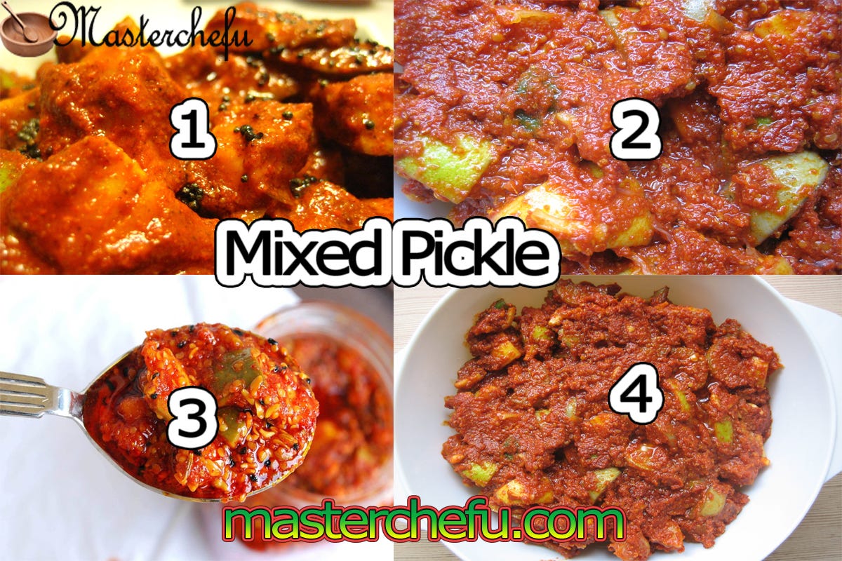 mixed pickle Indian mixed pickle vegetable pickle by Food Recipes