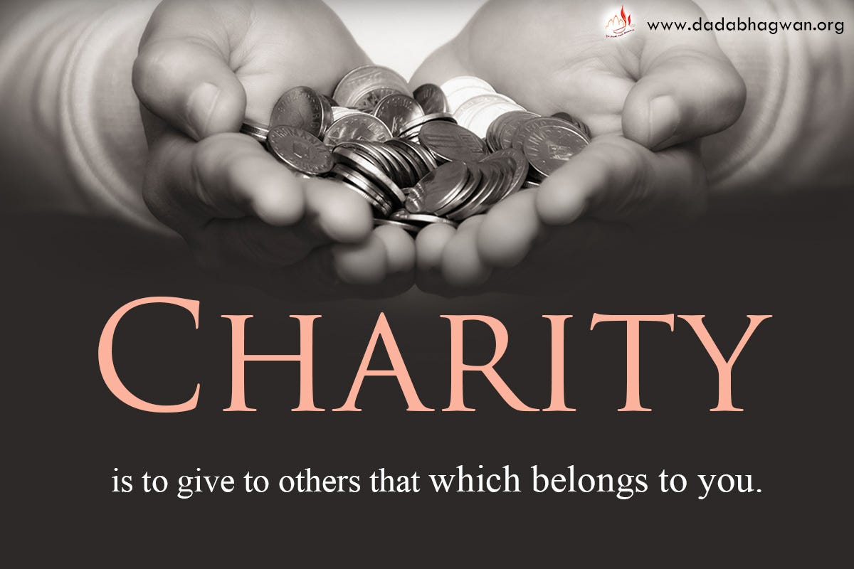 essay on benefits of charity