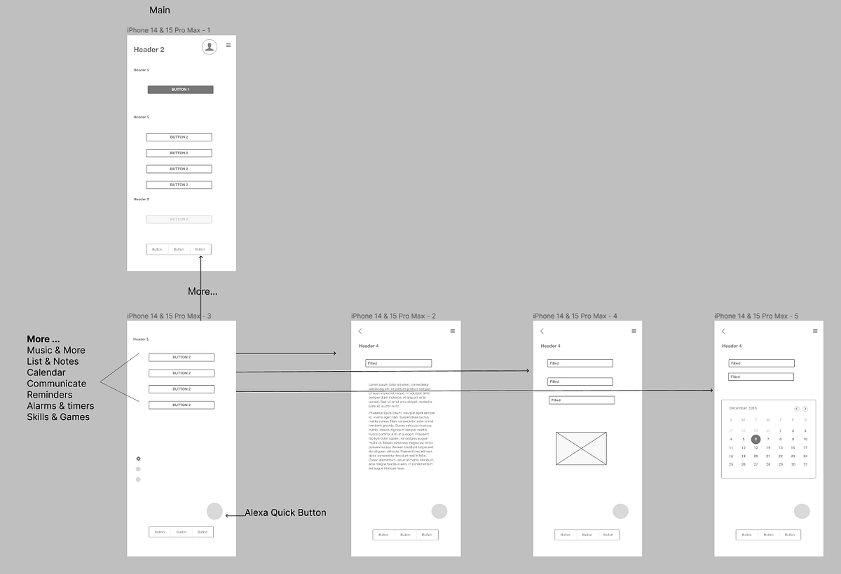 Wireframing — “Alexa” - Bootcamp Sprint Design - Medium