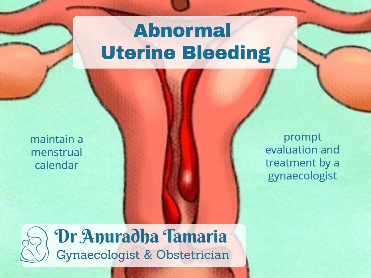 Abnormal uterine bleeding.