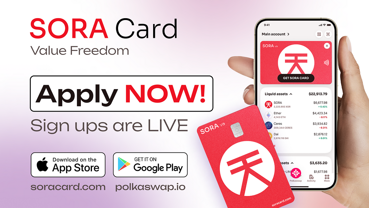 SORA Card sign-ups are LIVE!