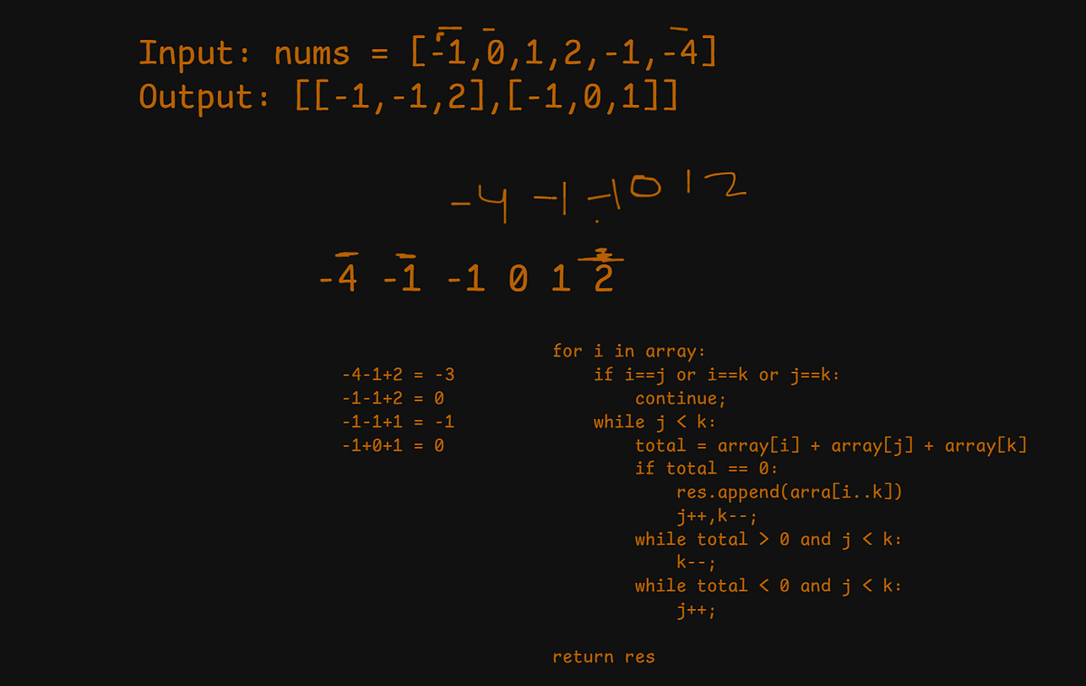 3 Sum, the LeetCode problem that teaches you the 2-pointer technique ...