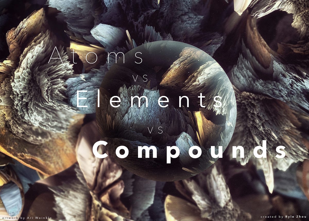 Atoms vs Elements vs Compounds Chemistry Made Simple | by Ryle Zhou ...