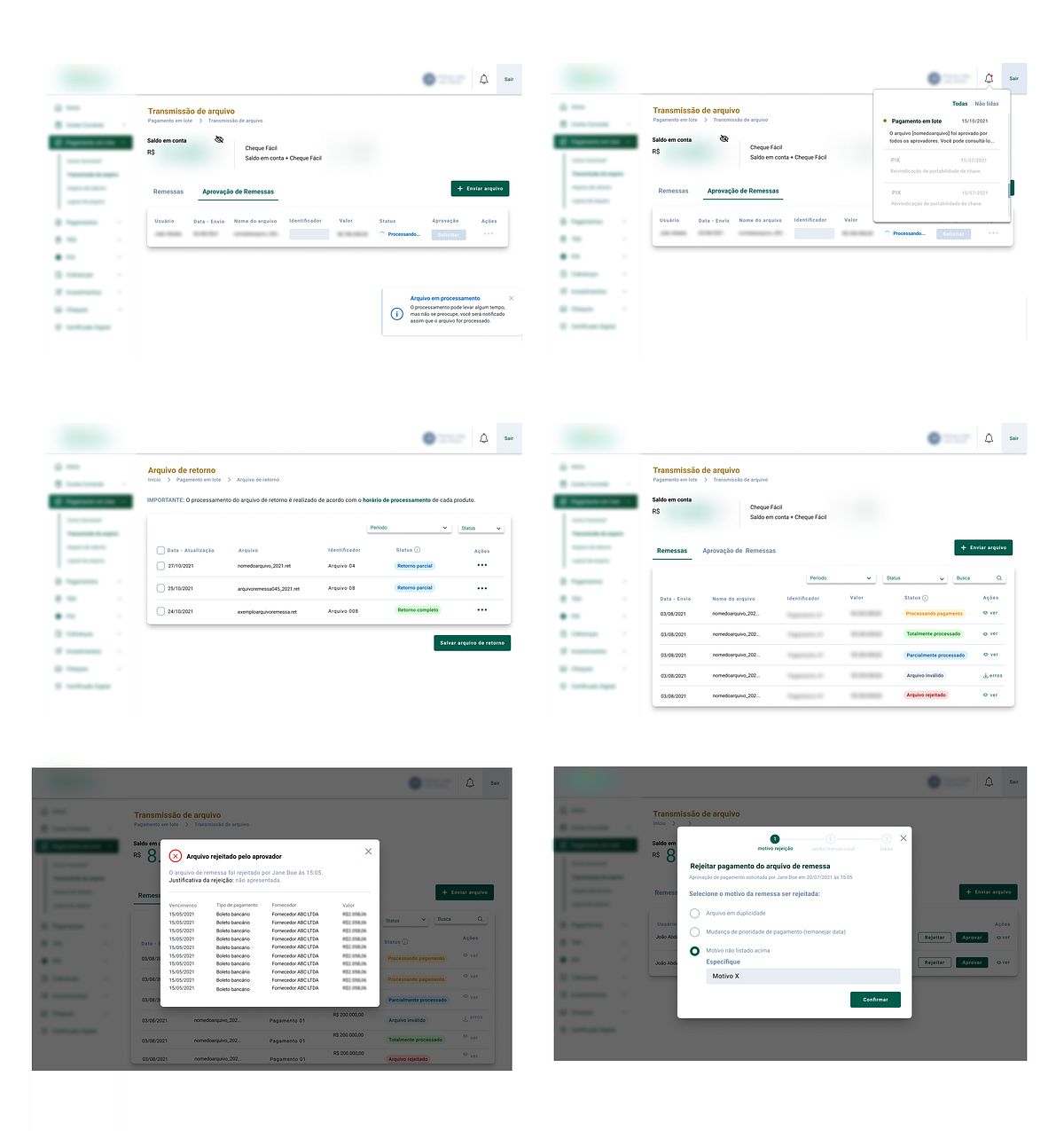UX/UI CASE : Pagamento em lote. Importante: Por ser um case de… | by ...