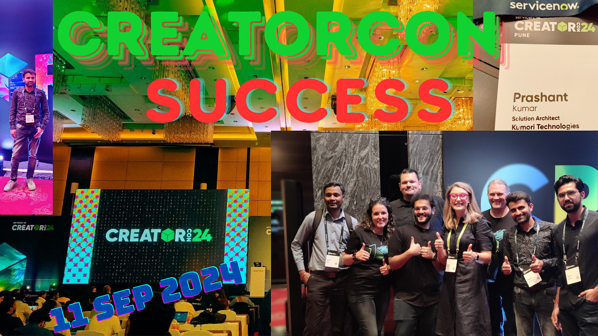 ServiceNow CreatorCon Pune Sep 2024 - Prashant LearnIT - Medium