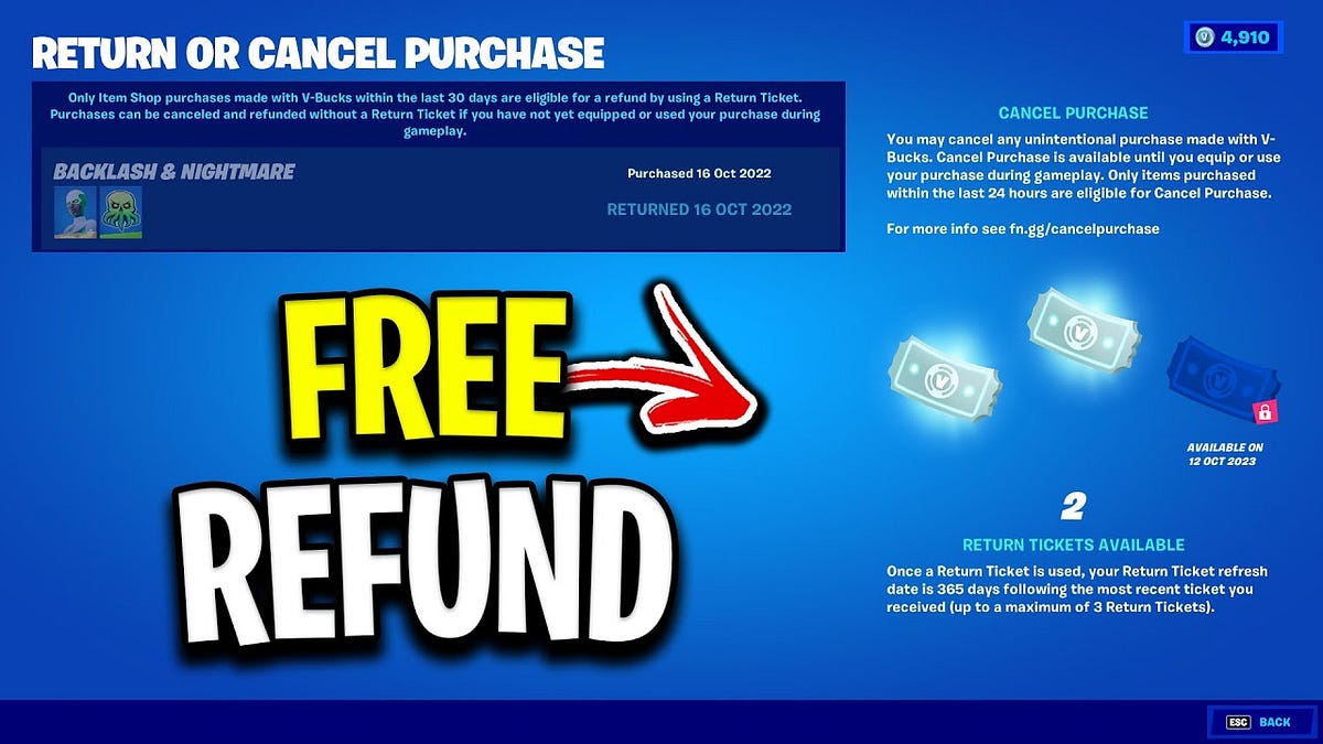 How To Use Refund Tickets In Fortnite Complete Guide? by EgameguidesHub Medium