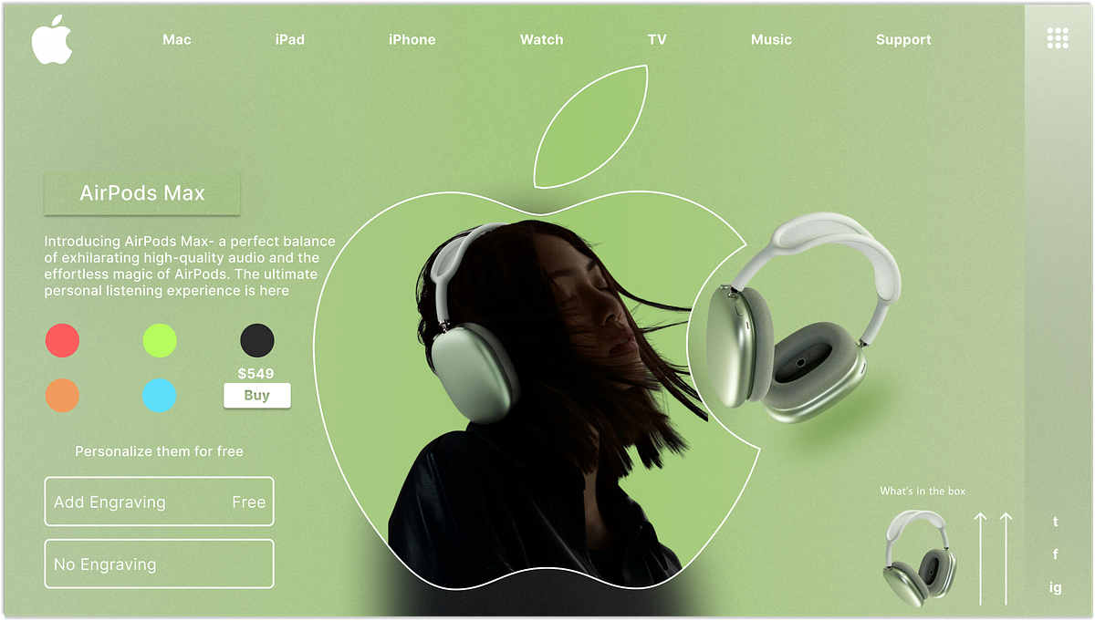 “Apple Landing Page” - DesignCraftsmanUiUx - Medium