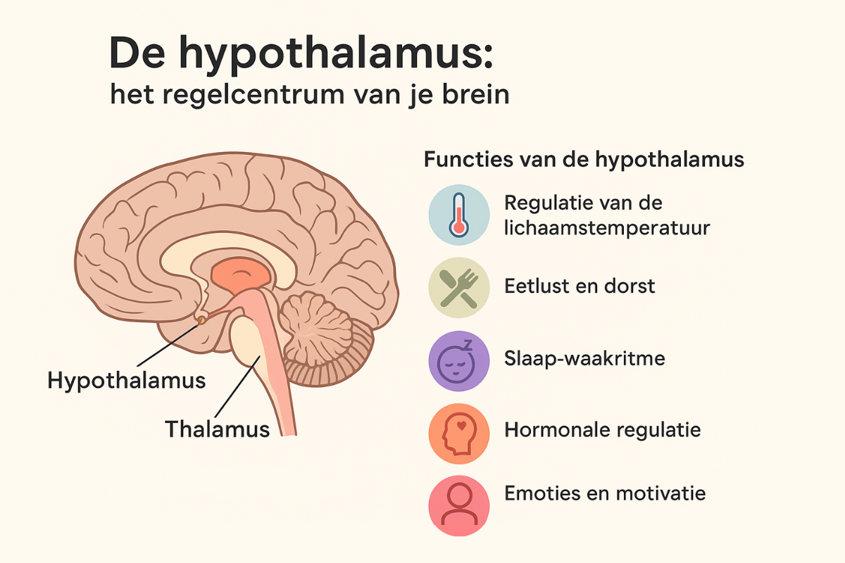 De Hypothalamus: Het Kleine Breincentrum dat Grote Invloed Heeft op je Gezondheid