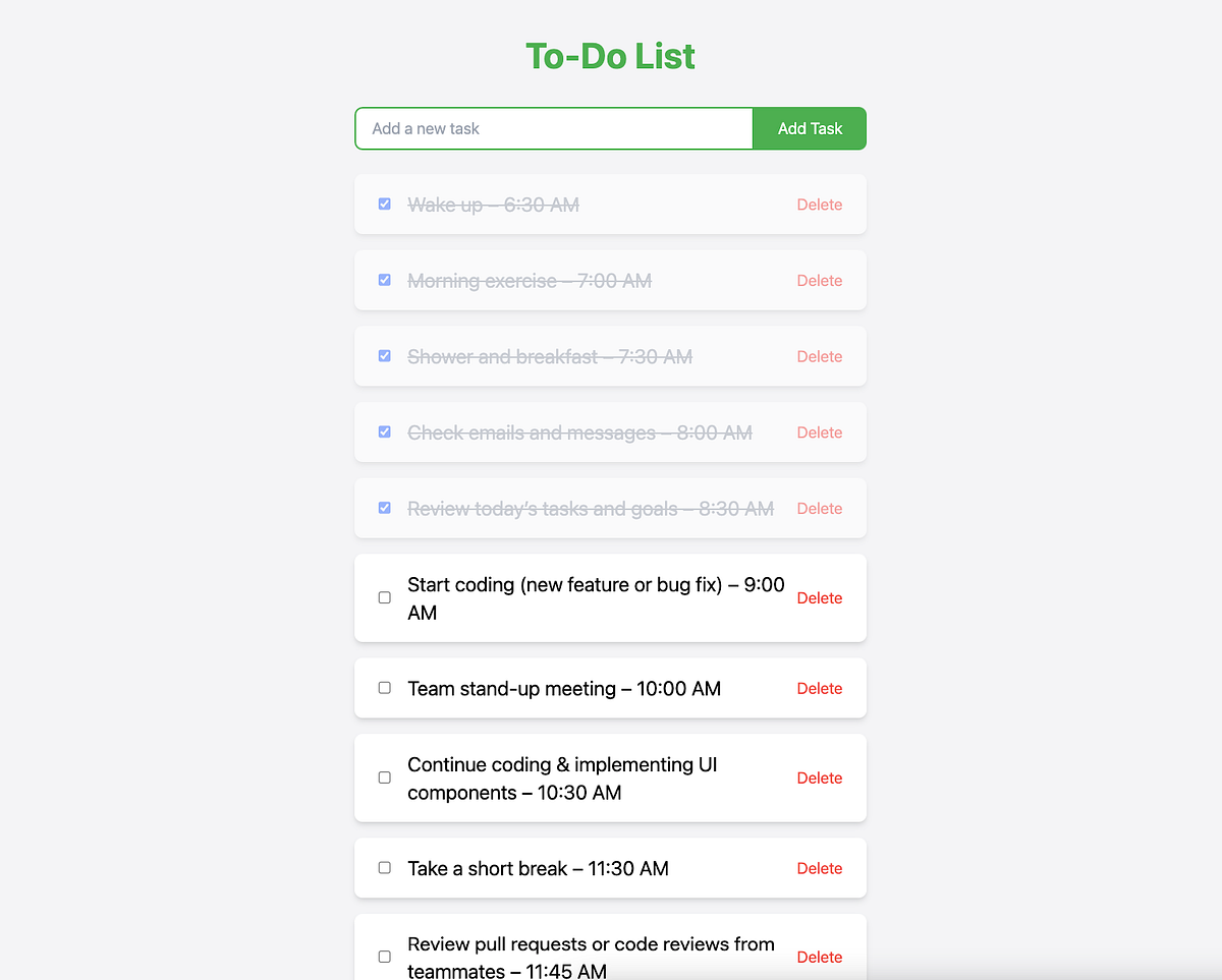 Creating an Attractive To-Do List App in React for Your Portfolio | by ...
