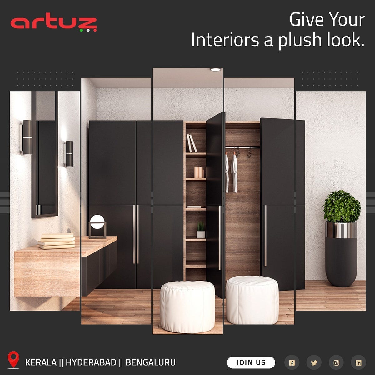 Best Sliding Wardrobe Door Mechanism — Artuz Artuz Bangalore Medium