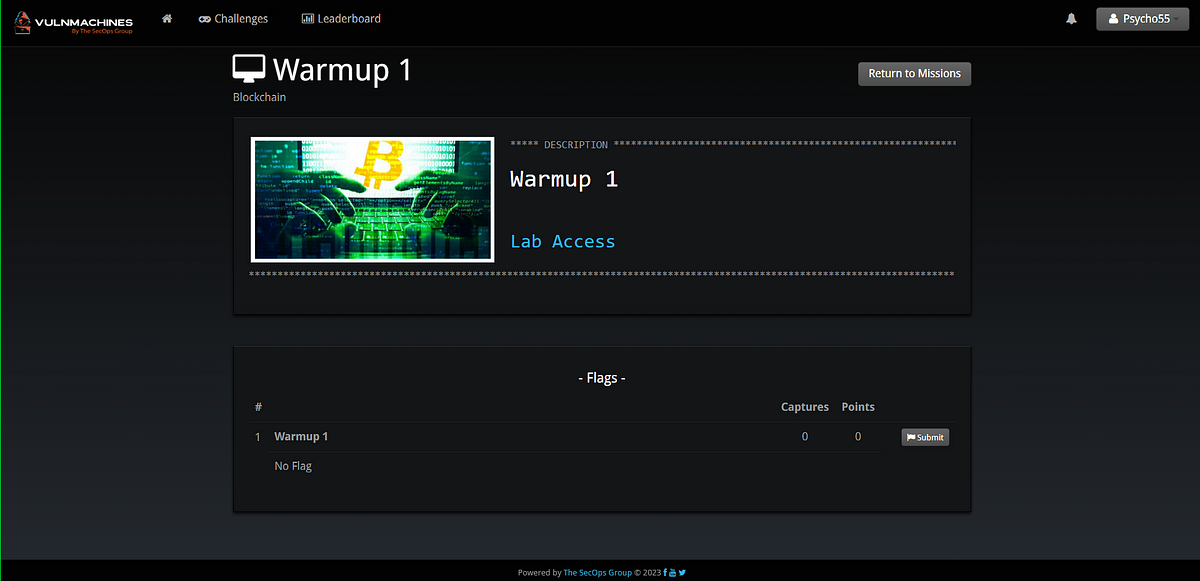 Warm-up Task 1 Blockchain Vulnmachines Walkthrough | By Vulnmachines ...