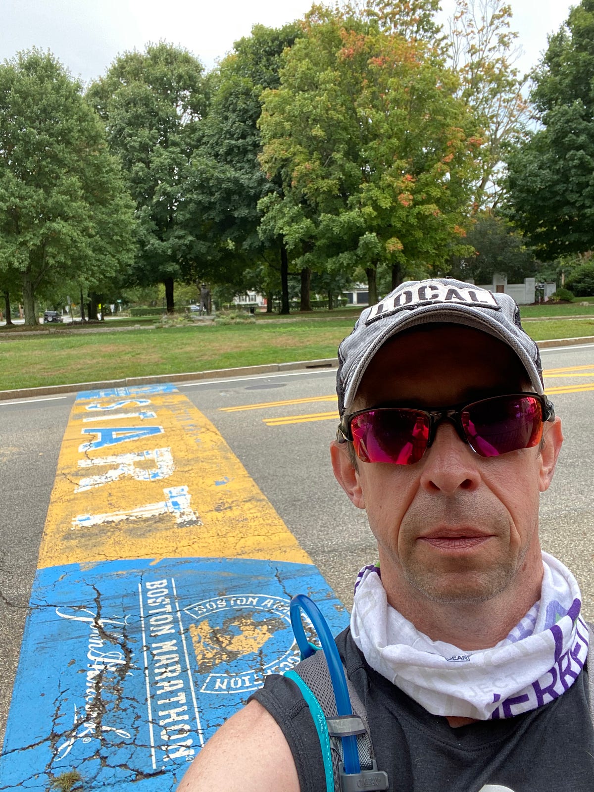 Ghost Boston. 124th Boston Marathon, virtual race… by Caleb Daniloff