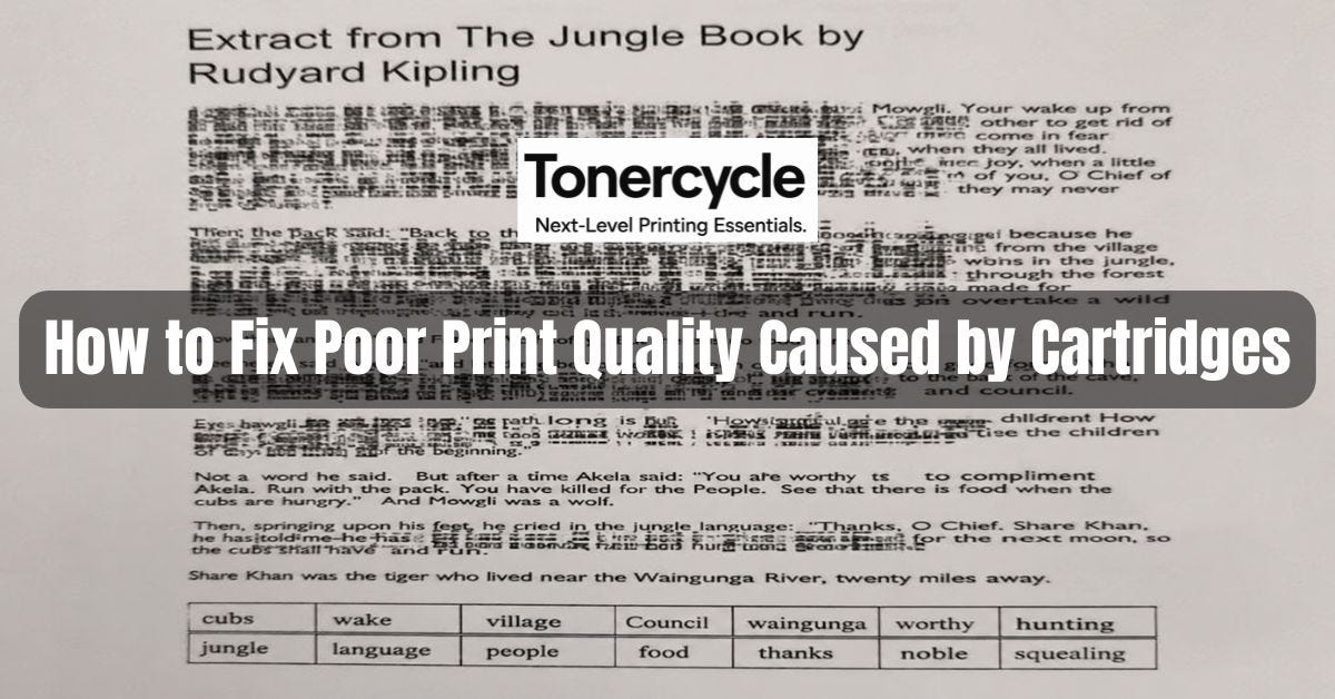 How to Fix Poor Print Quality Caused by Cartridges