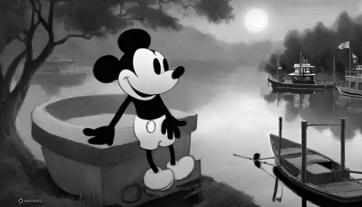 Chasing Steamboat Willie: Why AI Art Generators Don't Mimic the Right Mickey  Mouse, by Jim the AI Whisperer, The Generator
