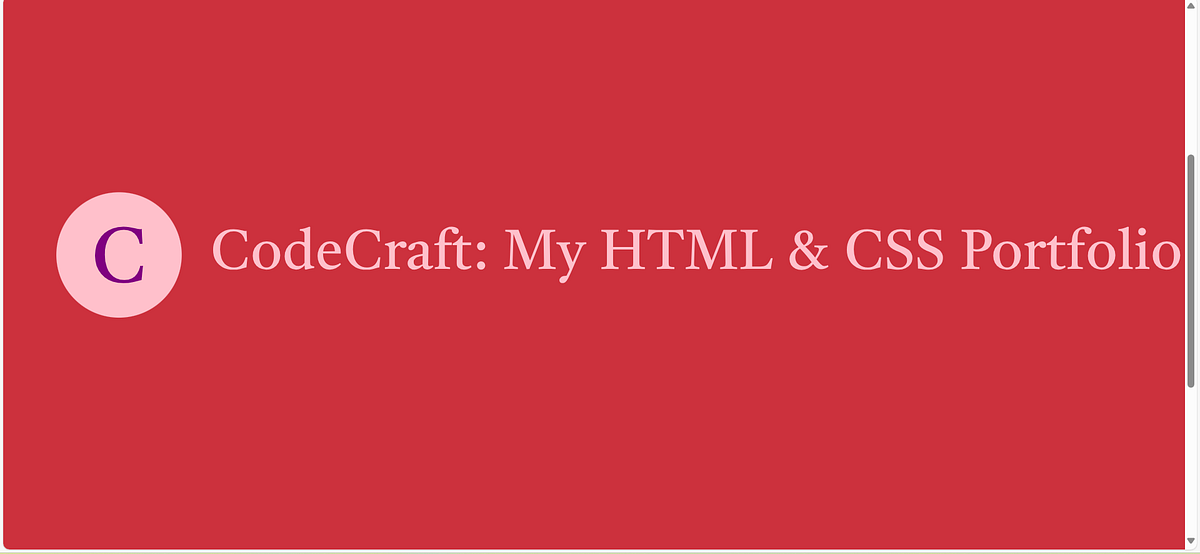 Building My Portfolio: A Journey in HTML and CSS | by Amandamagwaza ...