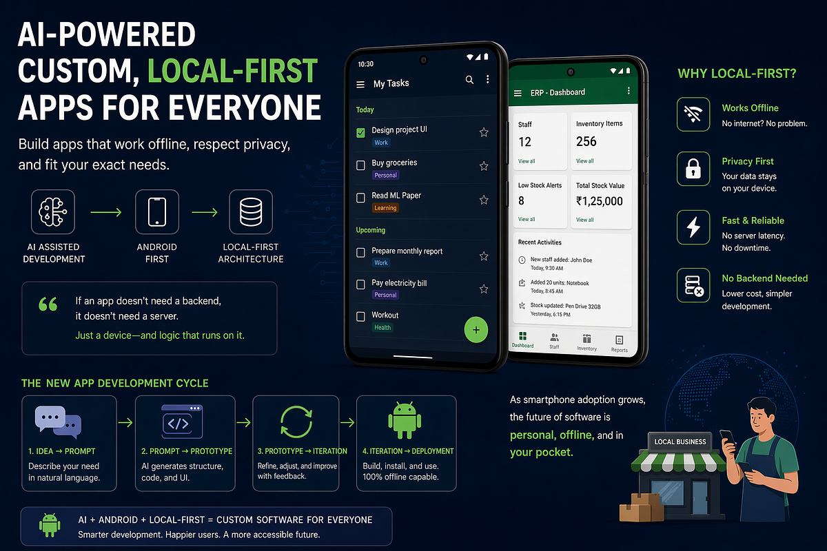 How AI is Enabling Custom, Local-First Apps for Everyday Users | by ...