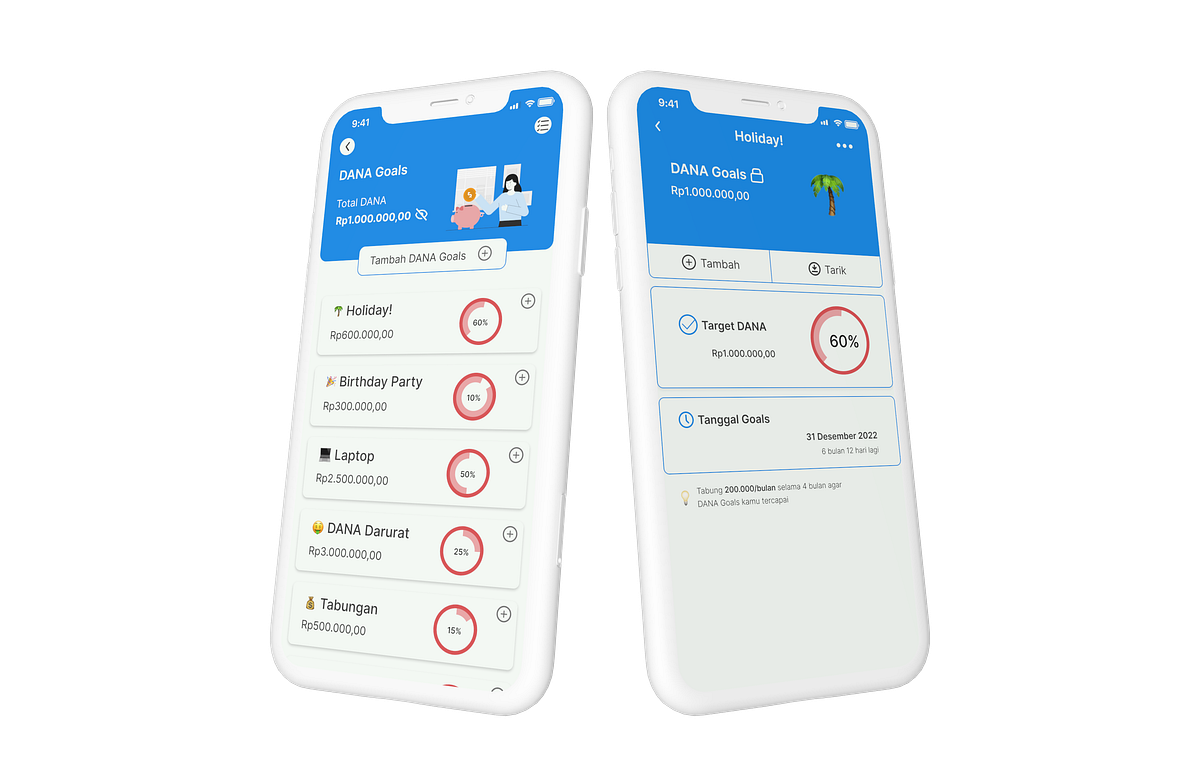 UI/UX Study Case | Improve The Experience of Saving Using DANA Goals ...