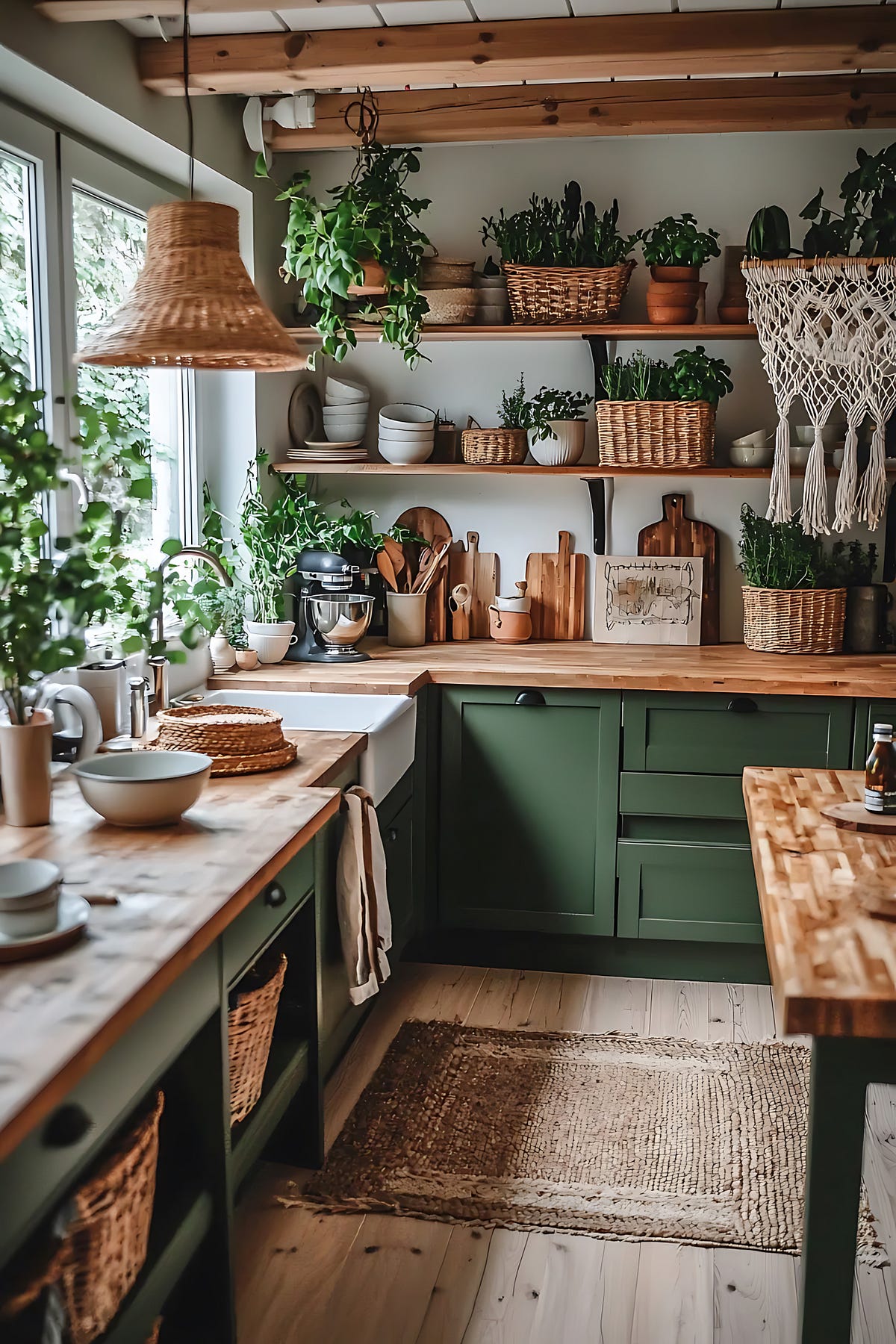 Designing a Cozy Boho-Style Kitchen: Embrace Natural Materials and ...