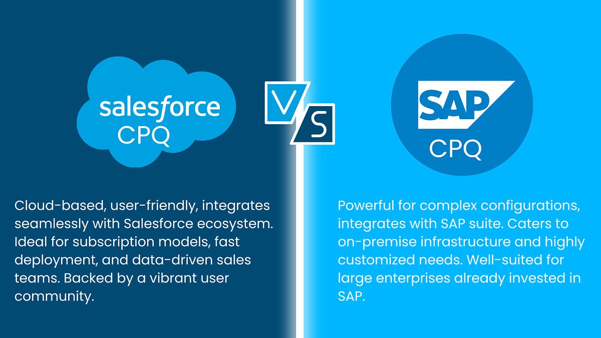 Salesforce CPQ vs SAP CPQ: Who Wins? | by Emorphis Technologies | Medium