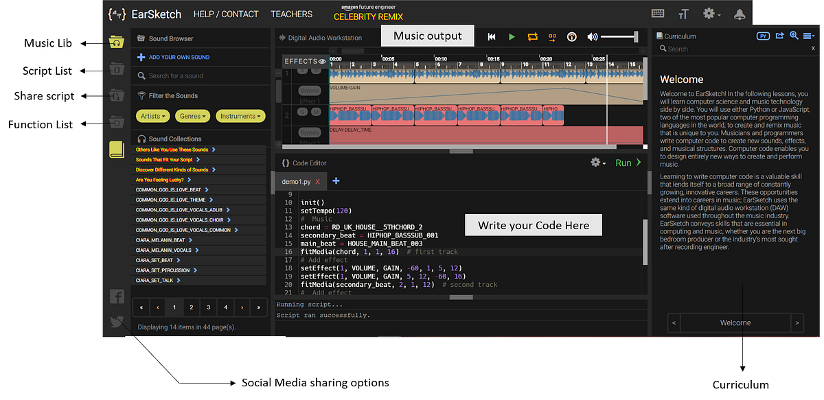 Creating Music with Code. Using EarSketch with Python | by Sanchit ...