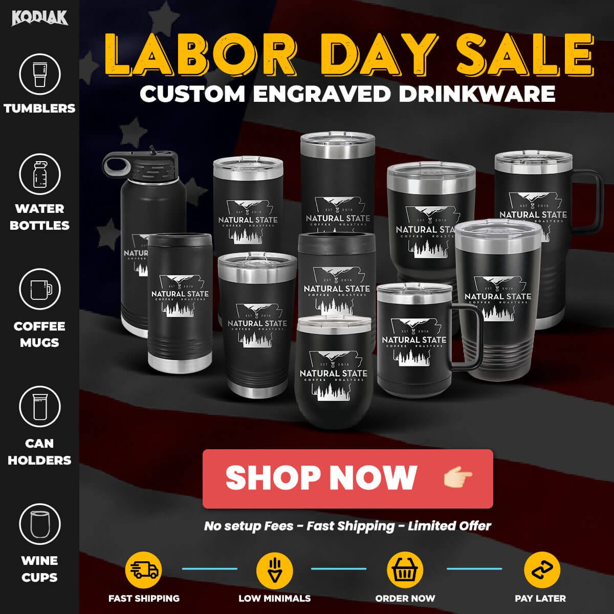 Kodiak Labor Day Sale. Did you know we offer Payment Plan… by Zigi