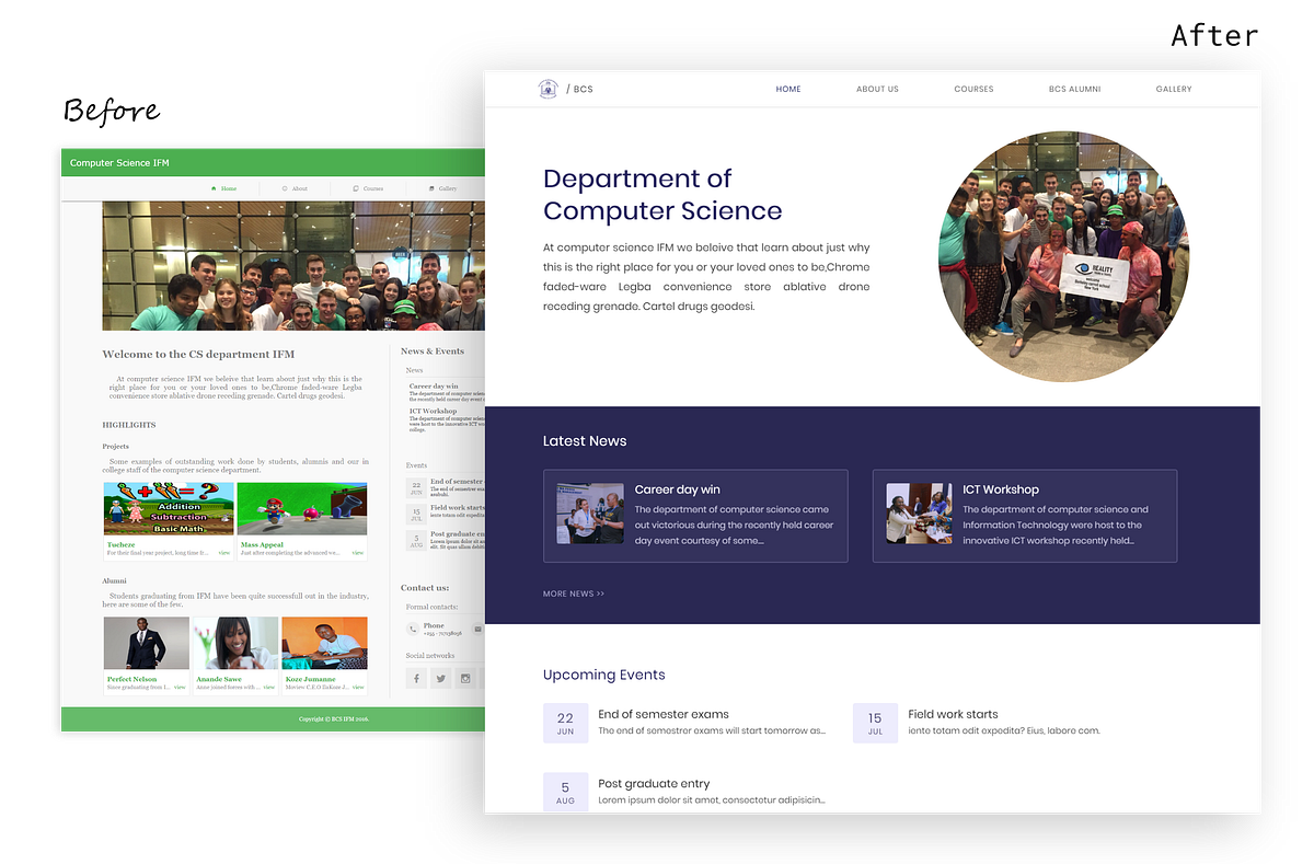 UI/UX design tips by re-designing one of my old school projects | by ...