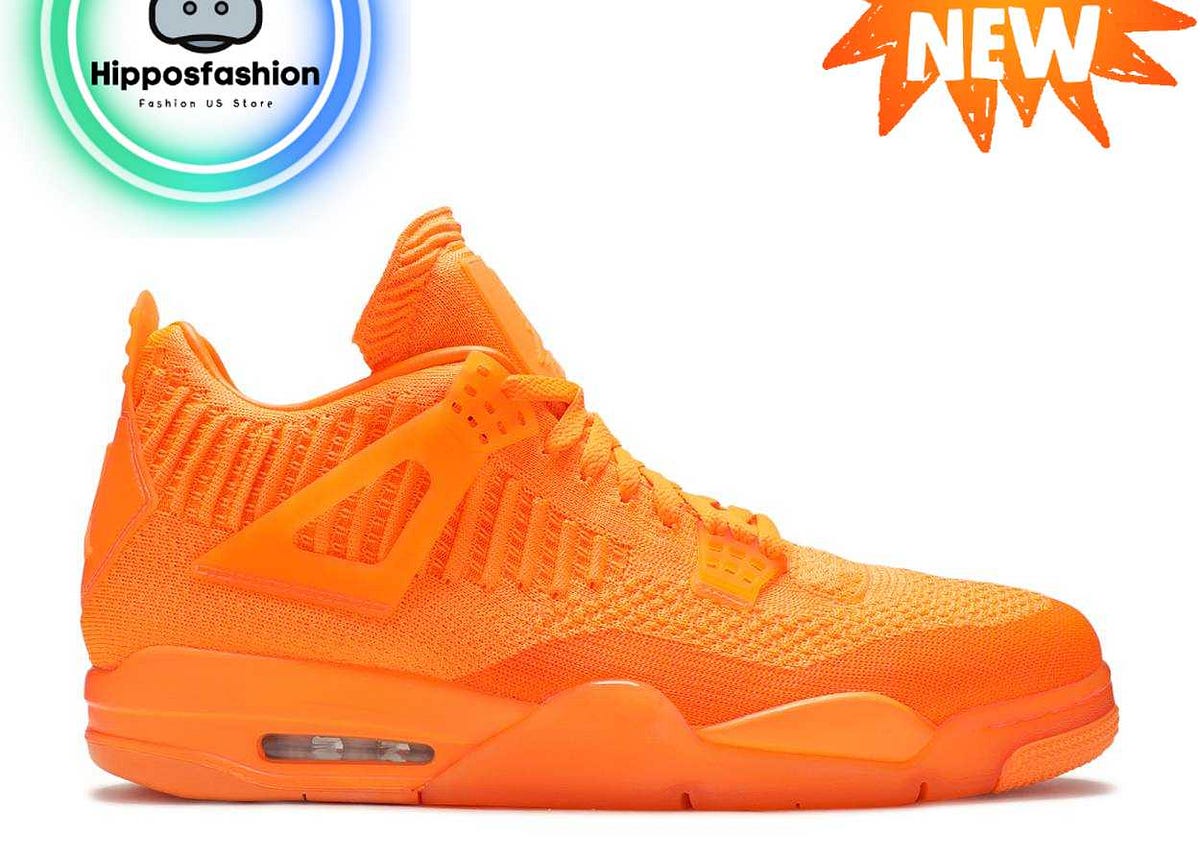 Orange flyknit deals jordan 4