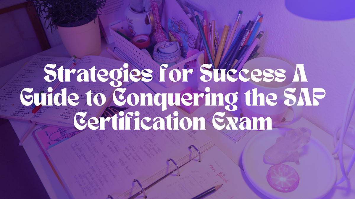 Strategies for Success A Guide to Conquering the SAP Certification Exam
