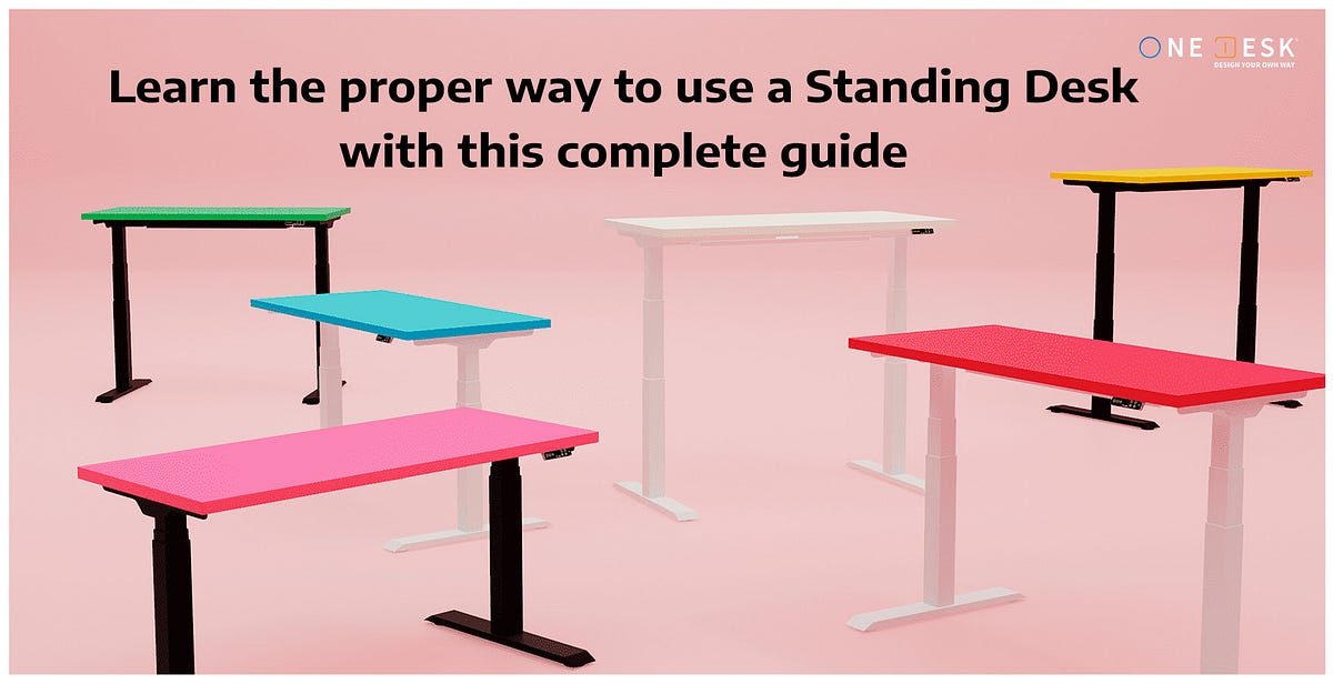 Learn the proper way to use a standing desk with this complete guide