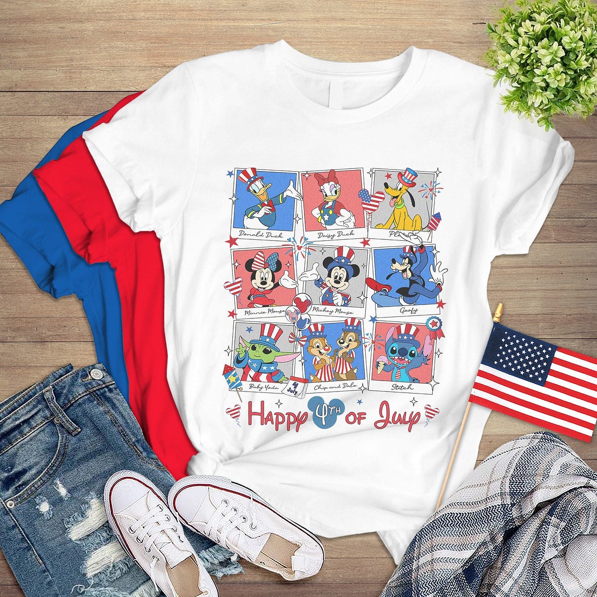 mickey mouse fourth of july shirt