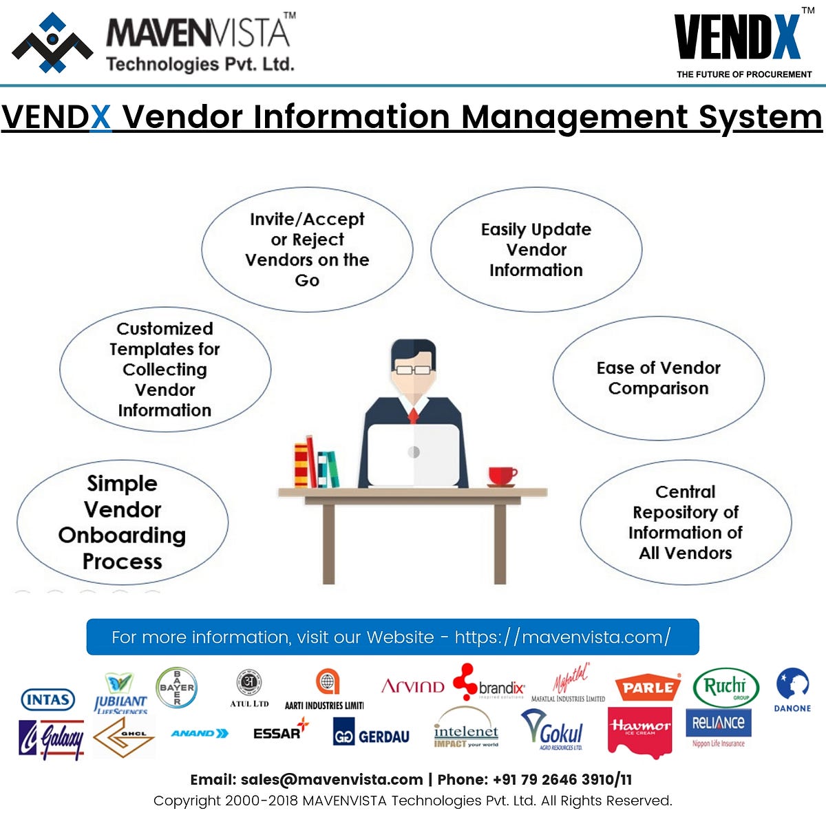 VENDX Vendor Information Management System by MavenVista Technologies