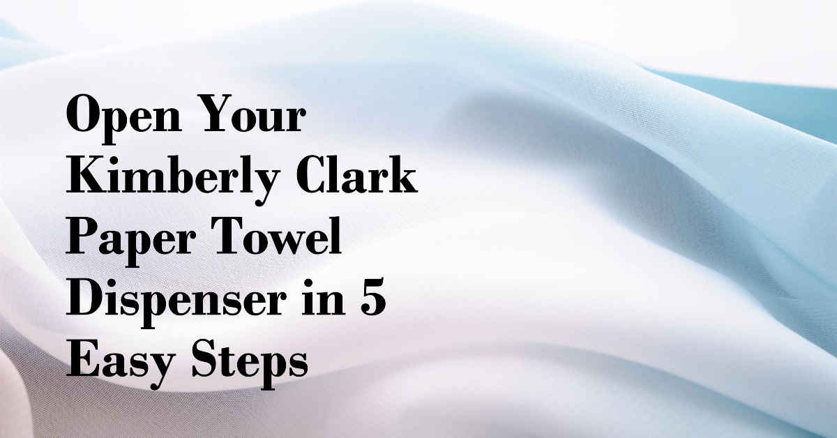 Open Kimberly Clark Paper Towel Dispenser Medium