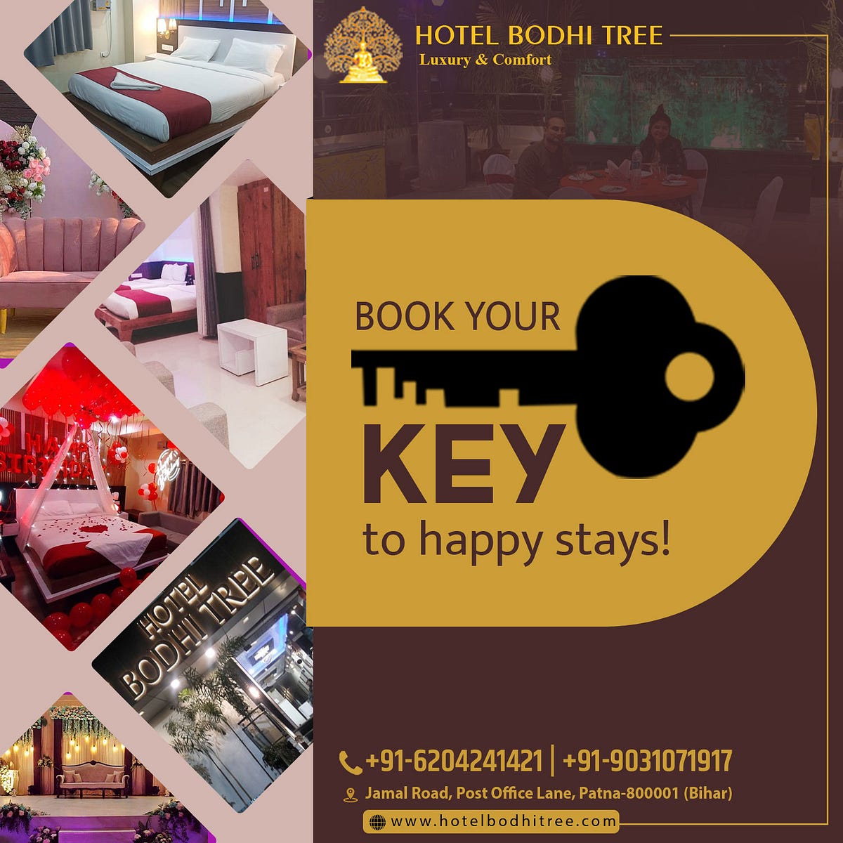 Hotel in Patna For Unmarried Couple Hotel Bodhi Tree by