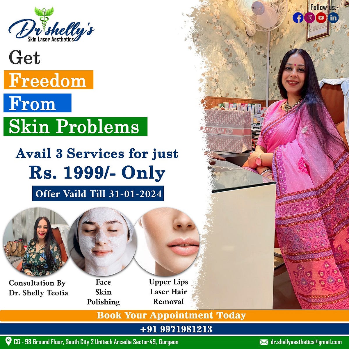 Unleash the freedom of flawless skin with Dr. Shelly’s Skin Laser and