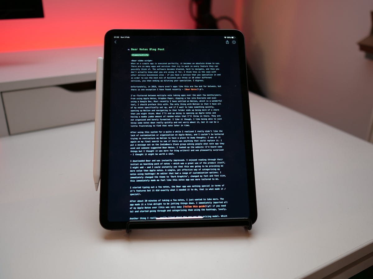 Why bear is my new favourite note taking app