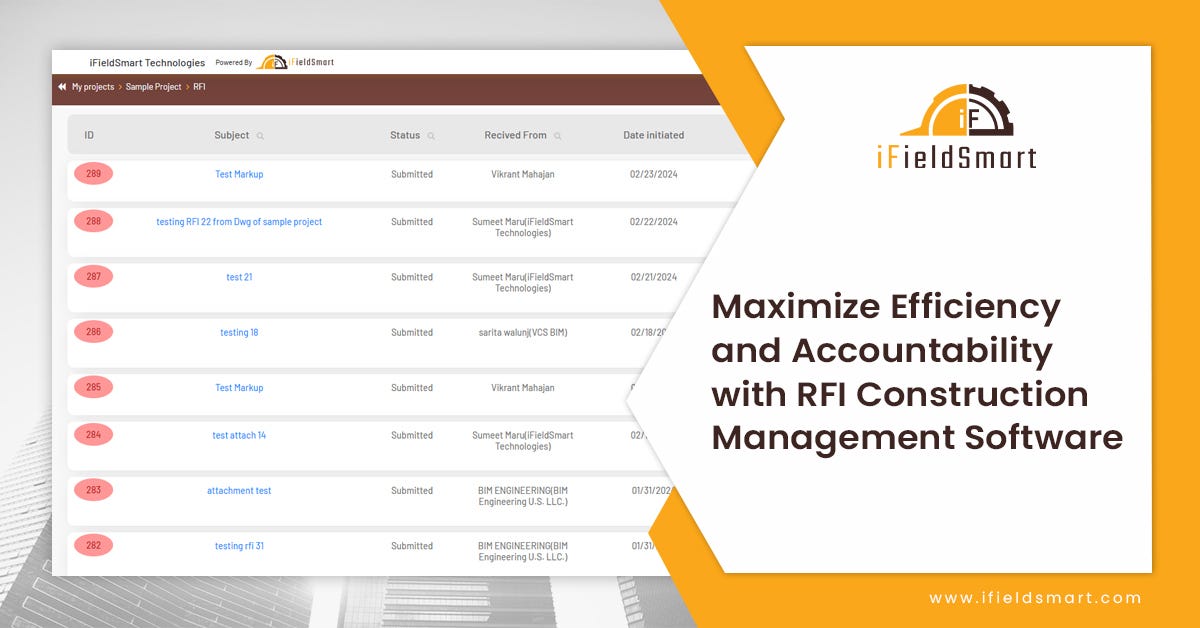 Maximize Efficiency and Accountability with RFI Construction Management ...