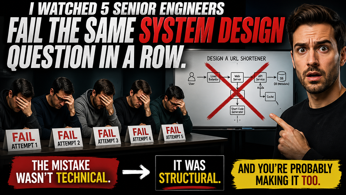 I Watched 5 Senior Engineers Fail the Same System Design Question in a ...