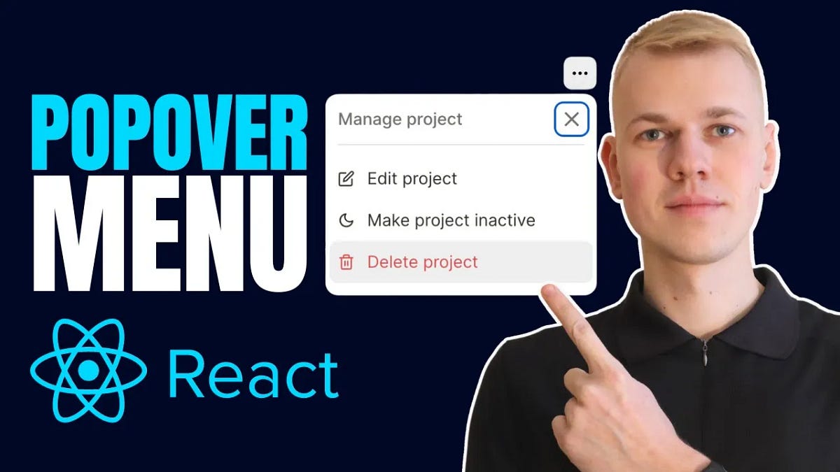 How To Make Popover Menu React Component With Floating UI by Radzion