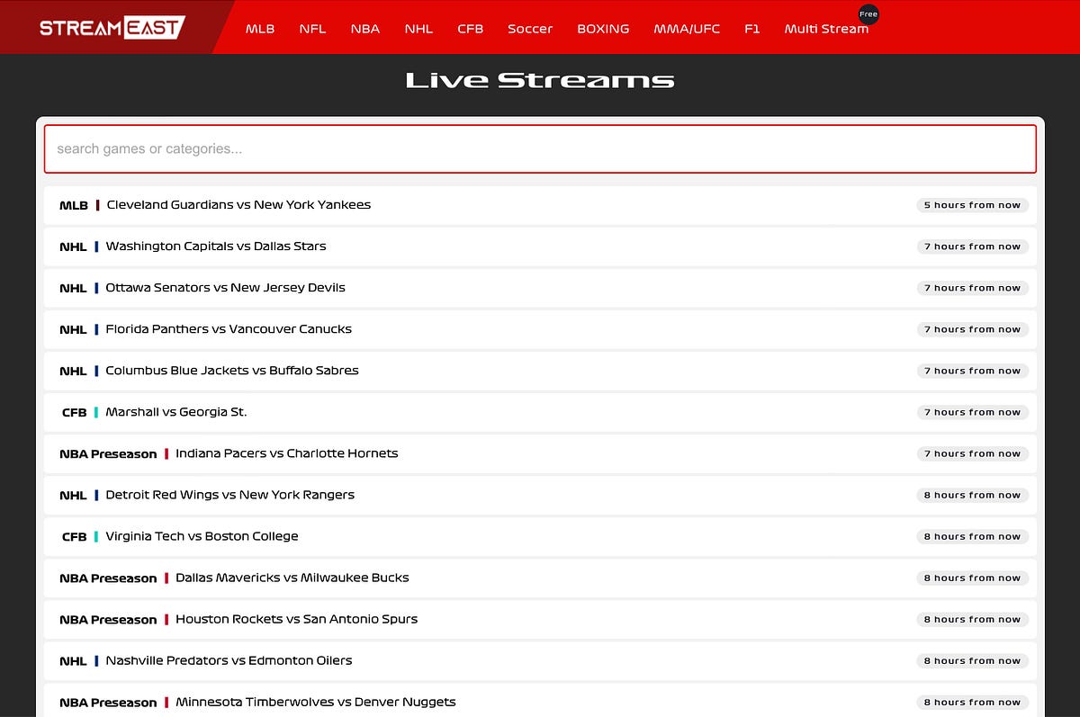 StreamEast. StreamEast All Valuable Information… by Pirate Bay Oct