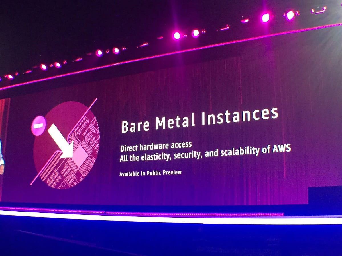 AWS takes a big bet on Machine Learning and IoT with bare metal
