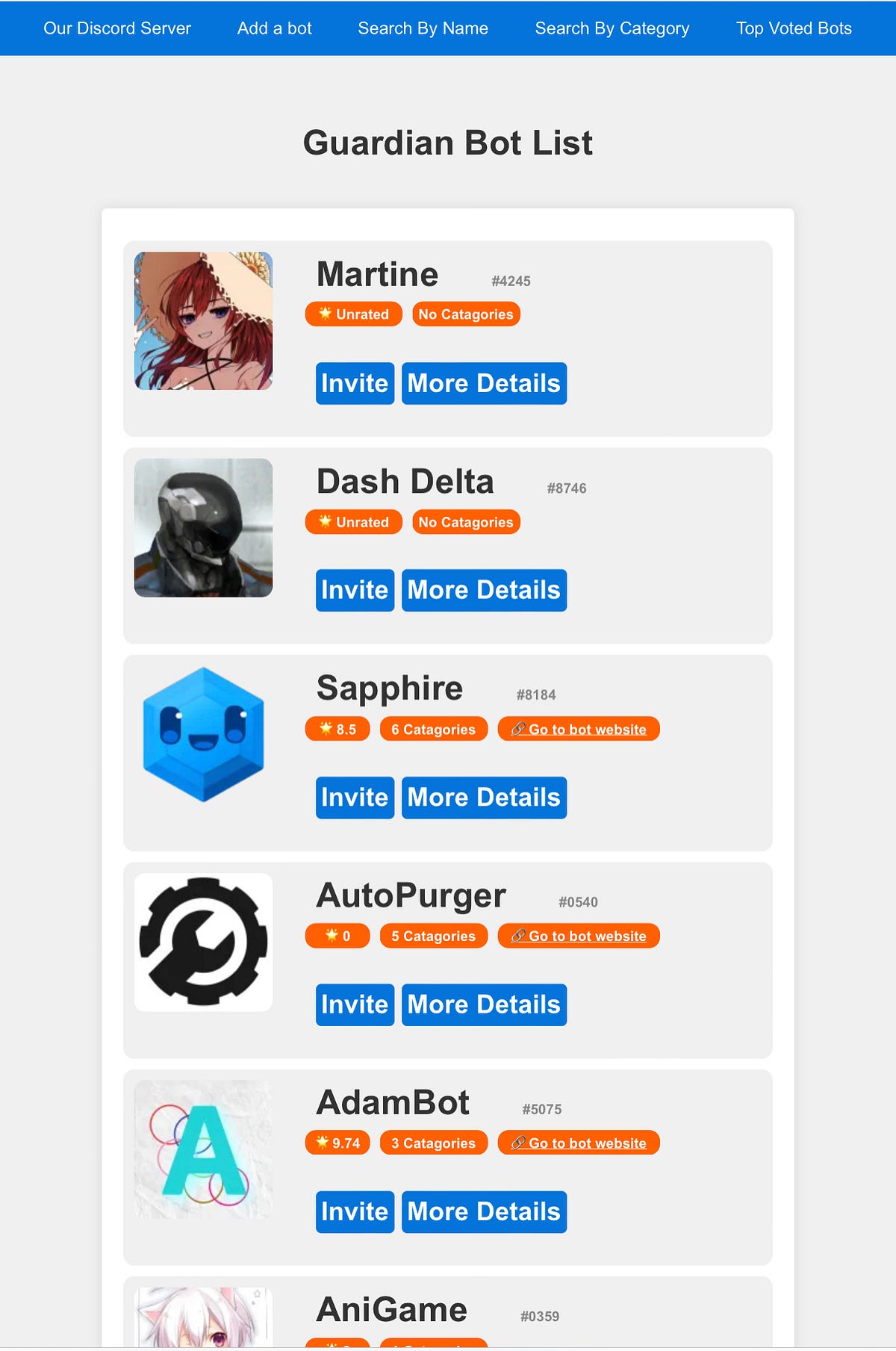 Add AniGame Discord Bot  The #1 Discord Bot List