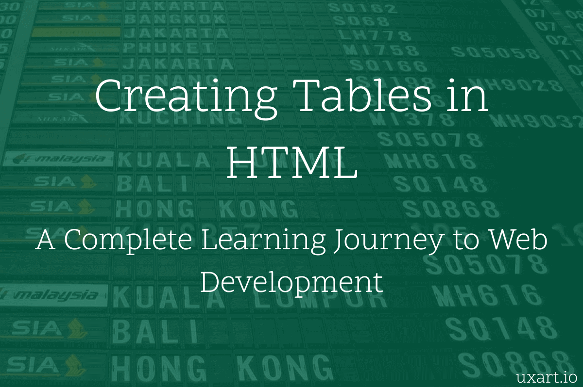 Creating HTML Table: A Learning Journey to Web Development | by Afiur ...