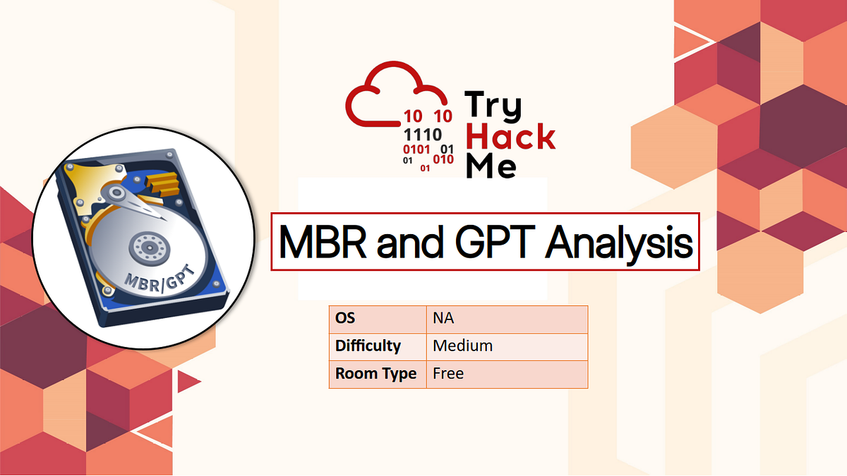 TryHackMe: MBR and GPT Analysis. Learn how MBR and GPT forensics are ...