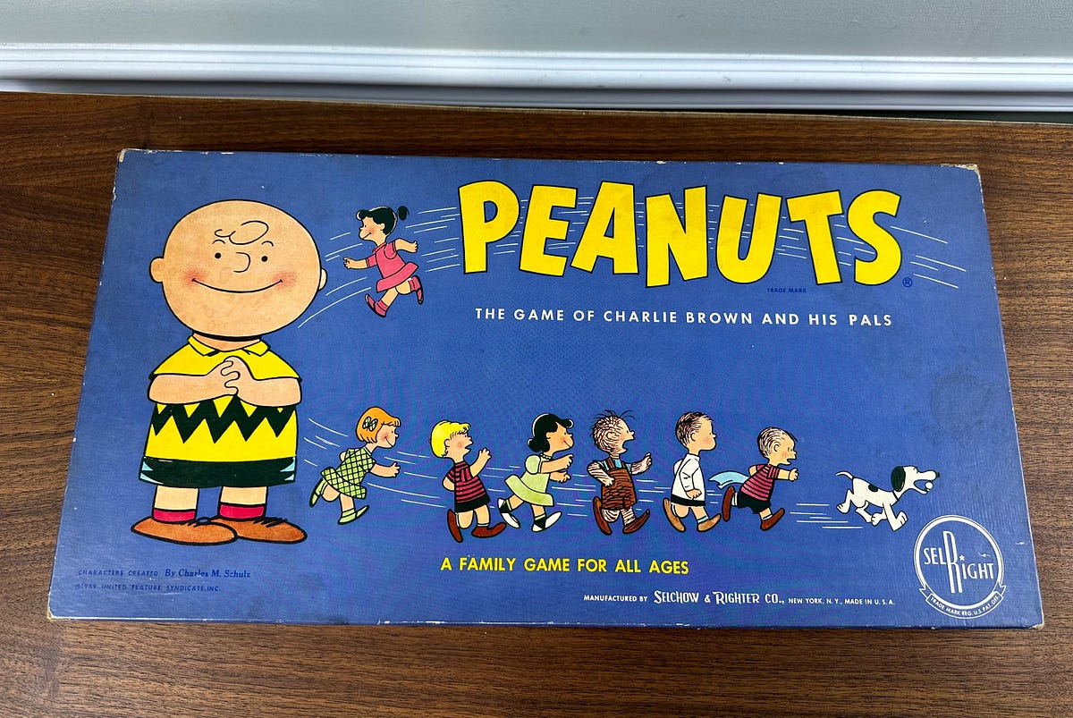 Vintage 1958 Peanuts: The Game of Charlie Brown and His Pals — Complete ...