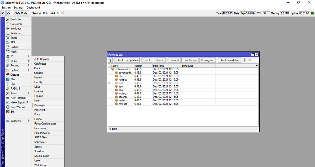 Upgrade RouterOS MikroTik dengan Dua Metode : WinBox dan Manual | by ...
