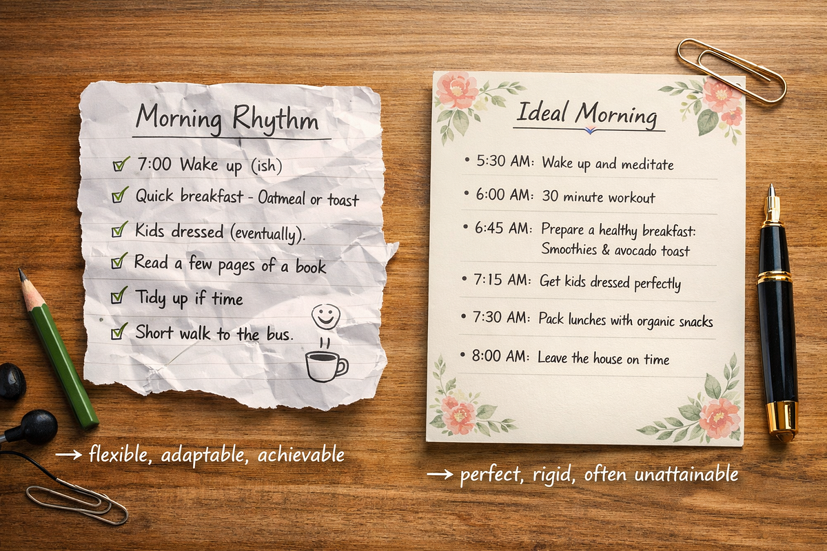 Morning Rhythm vs. Ideal Morning: Flexible Routines for Real-Life ...